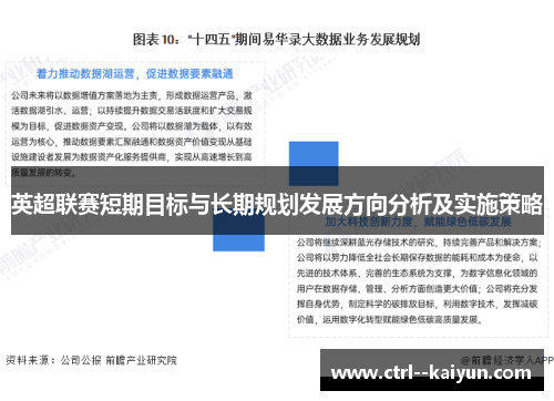 英超联赛短期目标与长期规划发展方向分析及实施策略 英超联赛短期目标与长期规划发展方向分析及实施策略